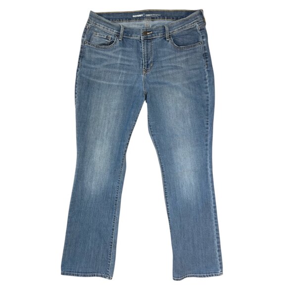 Old Navy Jeans Women's Size 14 LONG Curvy Mid-Rise Medium Wash Stretch - Picture 1 of 8